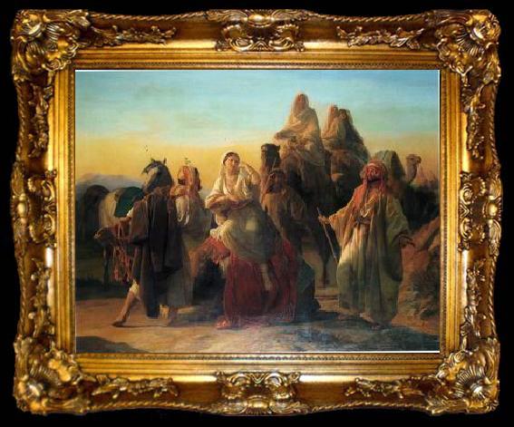 framed  unknow artist Arab or Arabic people and life. Orientalism oil paintings  443, ta009-2